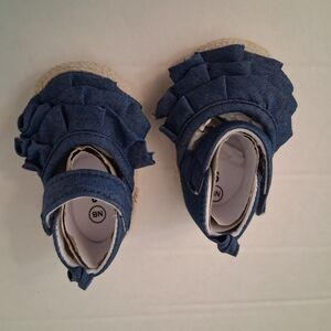 New Born Blue Denim Kids Shoes